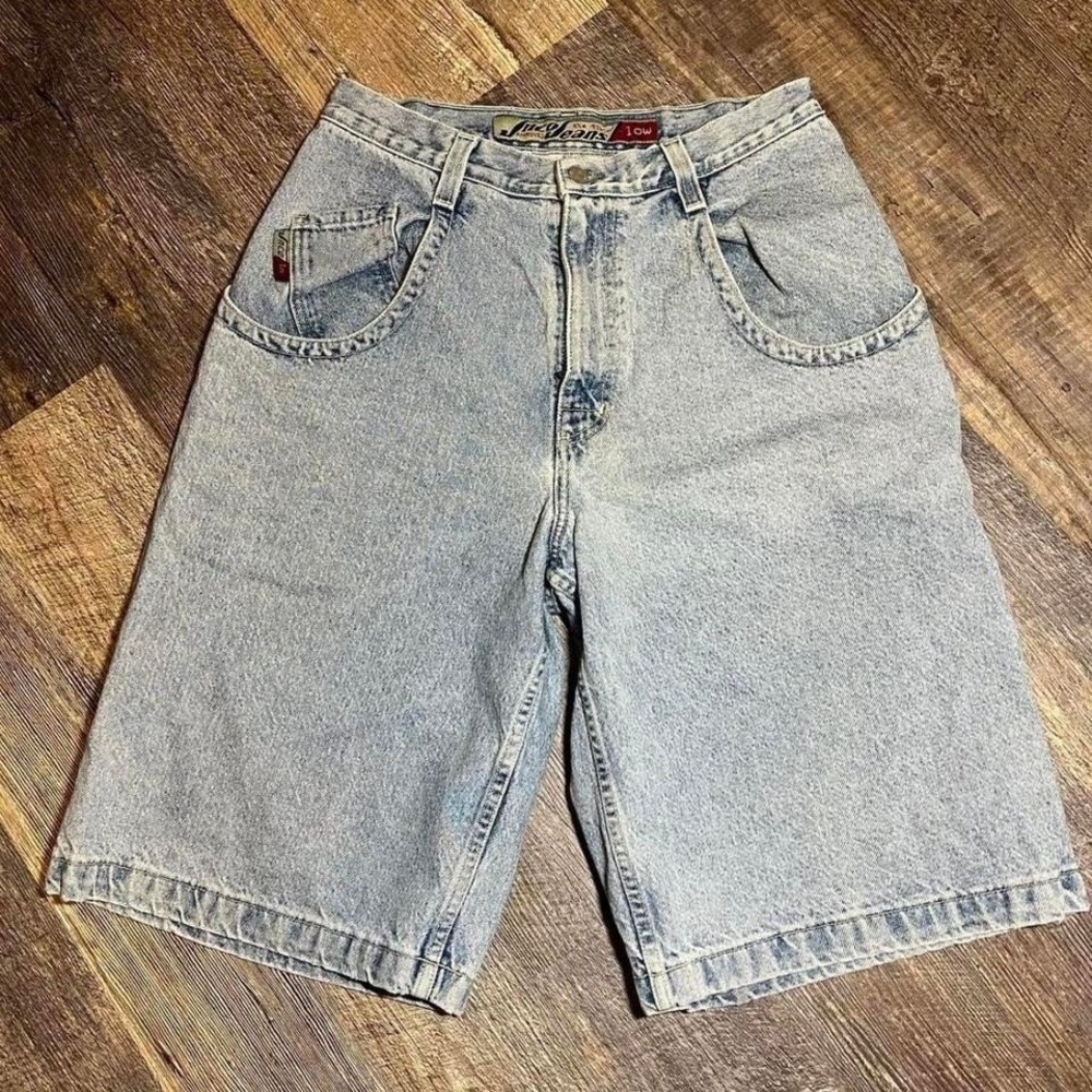 Vintage 1990s JNCO low down denim shorts - Picture 2 of 8
